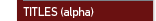 Titles (alpha)